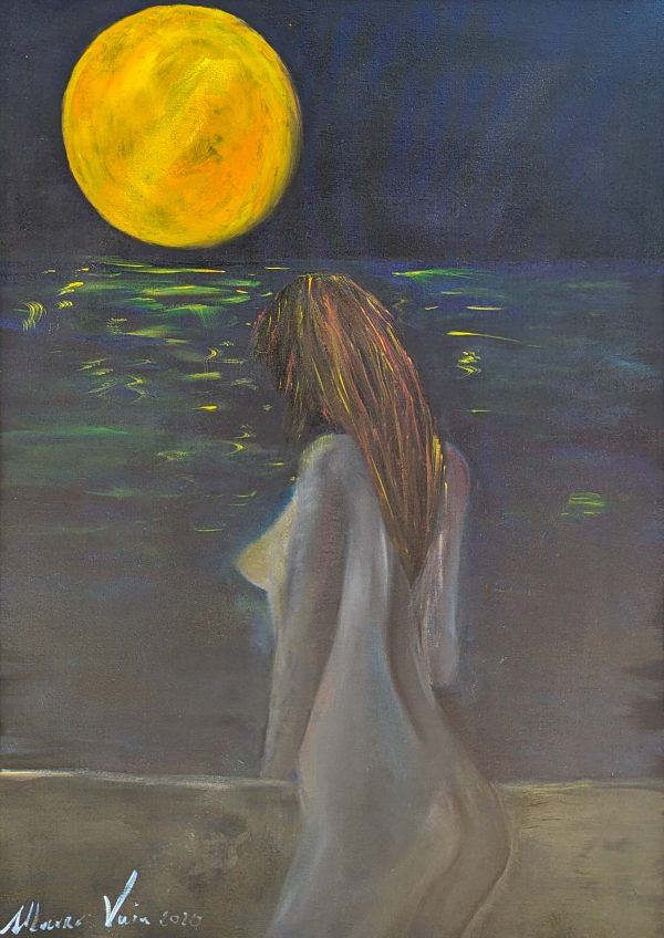 Vendita online opera dal titolo “Affascinata dalla luna” realizzata dall'artista contemporaneo Mauro Vaia Acquista online l'opera dal titolo “Affascinata dalla luna” realizzata dall'artista contemporaneo Mauro Vaia Acquista online il quadro dell'artista Mauro Vaia dal titolo "Affascinata dalla luna"