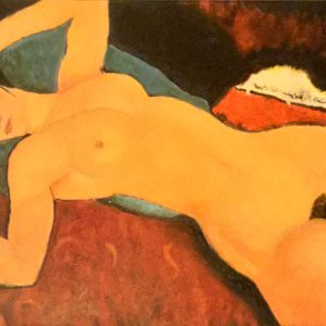 Vendita online opera dal titolo “Nudo disteso con braccia aperte” realizzata dall'artista contemporaneo Mauro Vaia